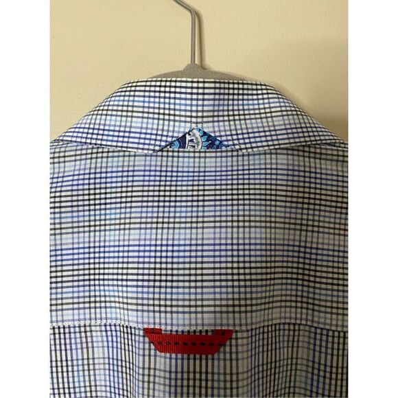 Size 7= XL 7 Downey St. check dress shirt, 100% cotton. Measurements provided. - Picture 6 of 12